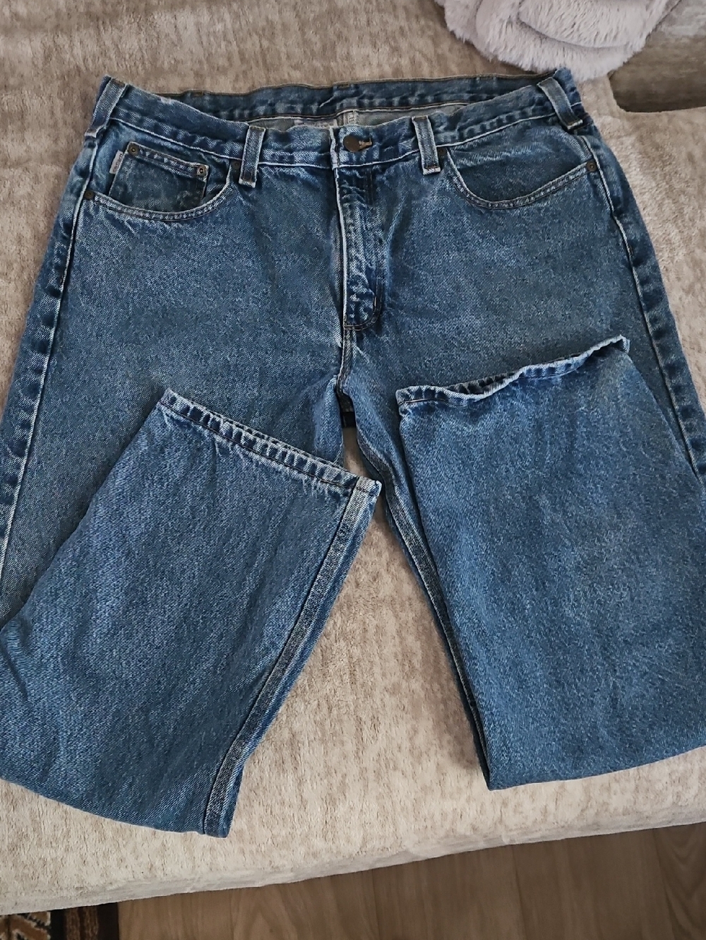 Carhartt Men's Straight Fit Denim Jeans - Blue